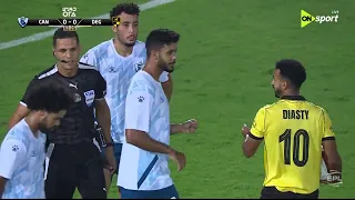 محمد شعبان حارس مرمى فريق القناة يتألق ويتصدى لركلة جزاء أمام وادي دجلة دندنها