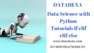 Data Science With Python Tutorial if elif elif else rritec trainings