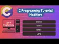 Lecture 6 C Programming Modifiers