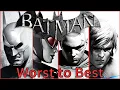 Ranking Batman Arkham City Characters