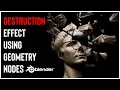 Shatter and Destroy Objects with Geometry Nodes and Cell Fracture Add-On in Blender Tutorial