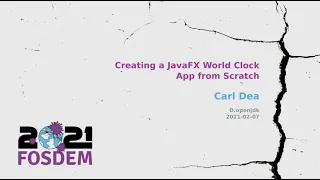 Creating a JavaFX World Clock App from Scratch Carl Dea