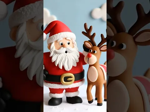Santa's Magical Flight! 🎅🦌 #Shorts
