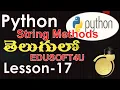 String Methods in Python Part 2-Lesson-17
