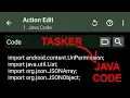 Tasker - Java Code Action