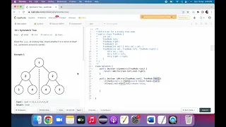 Coding Interview Questions LeetCode 101 Symmetric Tree
