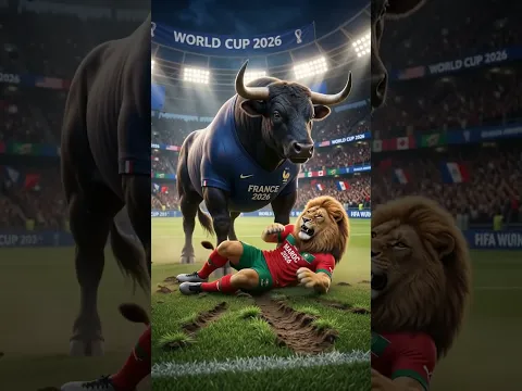 THE ULTIMATE FOOTBALL BATTLE! 🐂🇨🇵 vs 🇲🇦🦁 #trending #viralvideo #fifa2026 #cup2026 #morocco #france