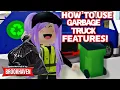 HOW TO USE NEW GARBAGE TRUCK FEATURES IN BROOKHAVEN RP ROBLOX BROOKHAVEN RP