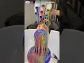 Rainbow hair colour