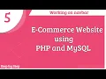 E-Commerce Website using PHP and MySQL Working on home navbar Part-5