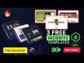 3 Free Website Templates with Source Code Download on GitHub