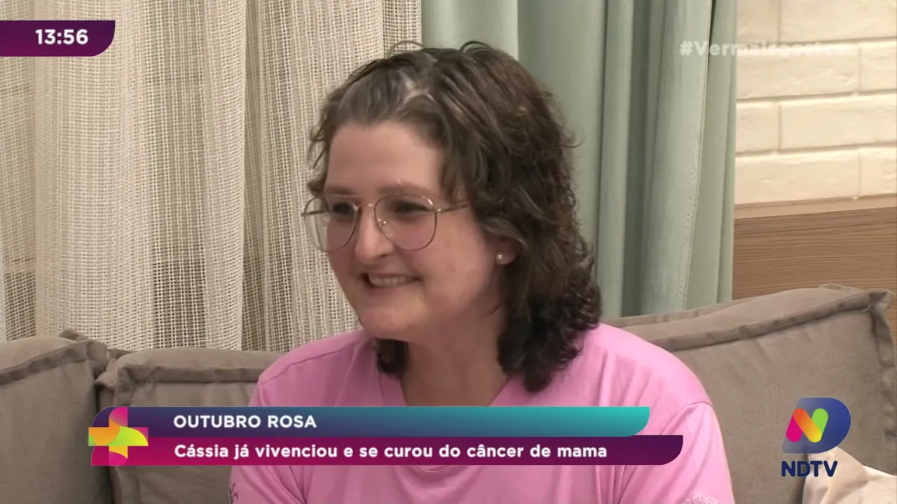 Outubro Rosa: Cássia já vivenciou e se curou do câncer de mama