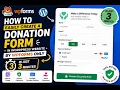 How to easily create a donation form in wordpress website by wpforms only just in 3 minutes