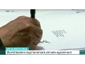 World leaders sign landmark climate agreement Kilmeny Duchardt reports