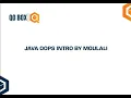 Java Opps Intro By Moulali QO-BOX