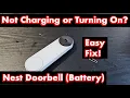 Nest Doorbell battery Not Charging or Turning On Easy Fix