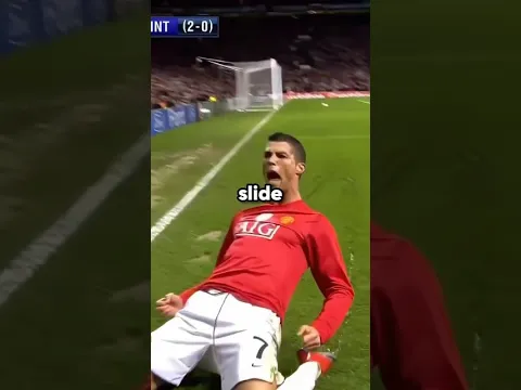 The LONGEST Knee Slide in Football Ever?! #shorts #ronaldo