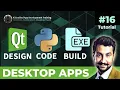 How to build Python GUI App Qt Designer and PyQt5 and package as EXE Tutorial
