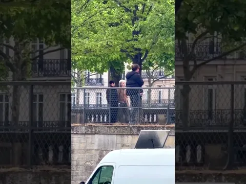Jenna Ortega & Emma Myers for Wednesday S3 #bts in Paris
