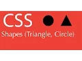 How to make a Triangle and circle in css - html div element