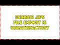 Scribus eps file export is unsatisfactory