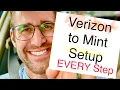 Every step Verizon to Mint Mobile setup Promo Referral Code - Tutorial Instructions for iPhone