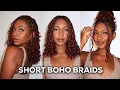 SHORT BOHO BRAID BOB an elegant holiday protective style ft curlsqueen