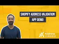 Shopify Shipping Address Validation App Demo