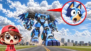 I FOUND GIANT BLUEY TRANSFORMER EVOLUTION BLUEY in REAL LIFE in Garry's Mod