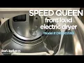 Speed Queen White Front Load Electric Dryer Overview DR5003WE