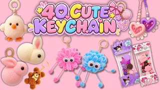 40 Cute & Easy DIY Keychain Ideas! ✨ Bag Charms & Aesthetic Keyrings Compilation