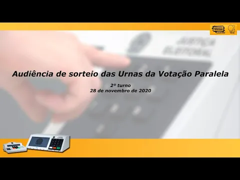 Download MP3 Audiência de Sorteio das Urnas para Votação Paralela - 2º turno