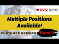 with CVS Pt 2 Customer Service Positions 35K - 70K No Degree APPLY TODAY
