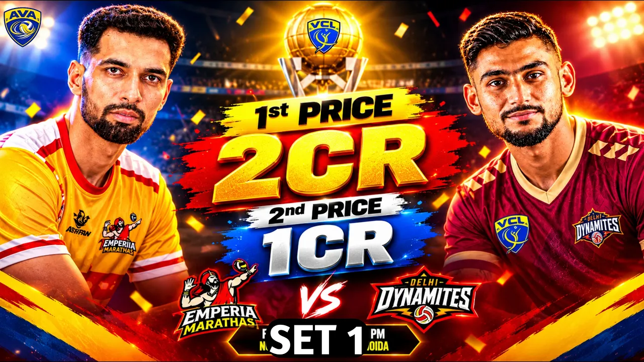 | Final Match | SET 1 | Delhi VS Marathas | Volleyball champion League |