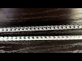 Diamond Cut Franco Chain vs Regular Franco Chain Closeup showcasing the different links