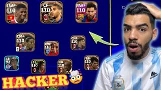 omg i played vs a hacker all players 110 rating in efootball