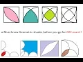 GEOMETRY for GRE GMAT SAT ACT - Important shaded areas for GRE