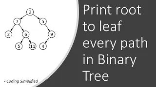 Binary Tree - 45 Print Root To Leaf Every Path In Binary Tree