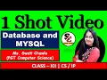 Database and MySql Class 12 MySQL 1 Shot Class 12 Computer Science with Python