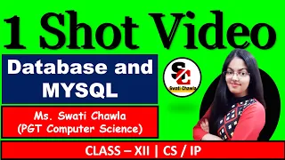 Database and MySql Class 12 MySQL 1 Shot Class 12 Computer Science with Python