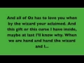 Download Lagu The Wizard and I Lyrics - Wicked