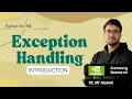 1 11 1 Exception Handling in Python Errors vs Exceptions