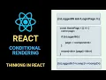 React Tutorial What is conditional Rendering in React Writing conditionals logic in JSX