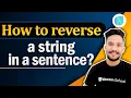 How to reverse a string in a sentence Javascript Tutorials