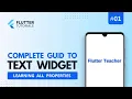 Can You Master Flutter Text Widgets in Just 17 Minutes