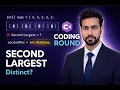 Find Second-Largest Element in Array C Brute Better Optimal DSA for NET Devs