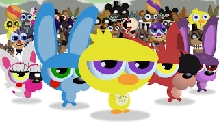 Comic Animation CUTE FNAF WORLD - The Big Fight Giant Snowman