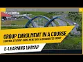 Student Enrol in a Course into a Designated Group Using Group Enrollment Key