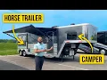 This INSANE Horse Trailer is Also a Luxury RV Toy Hauler Merhow 8211 RK-RS Tour
