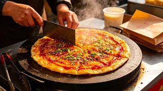 【LIVE】The breakfast stall is selling savory pancakes.